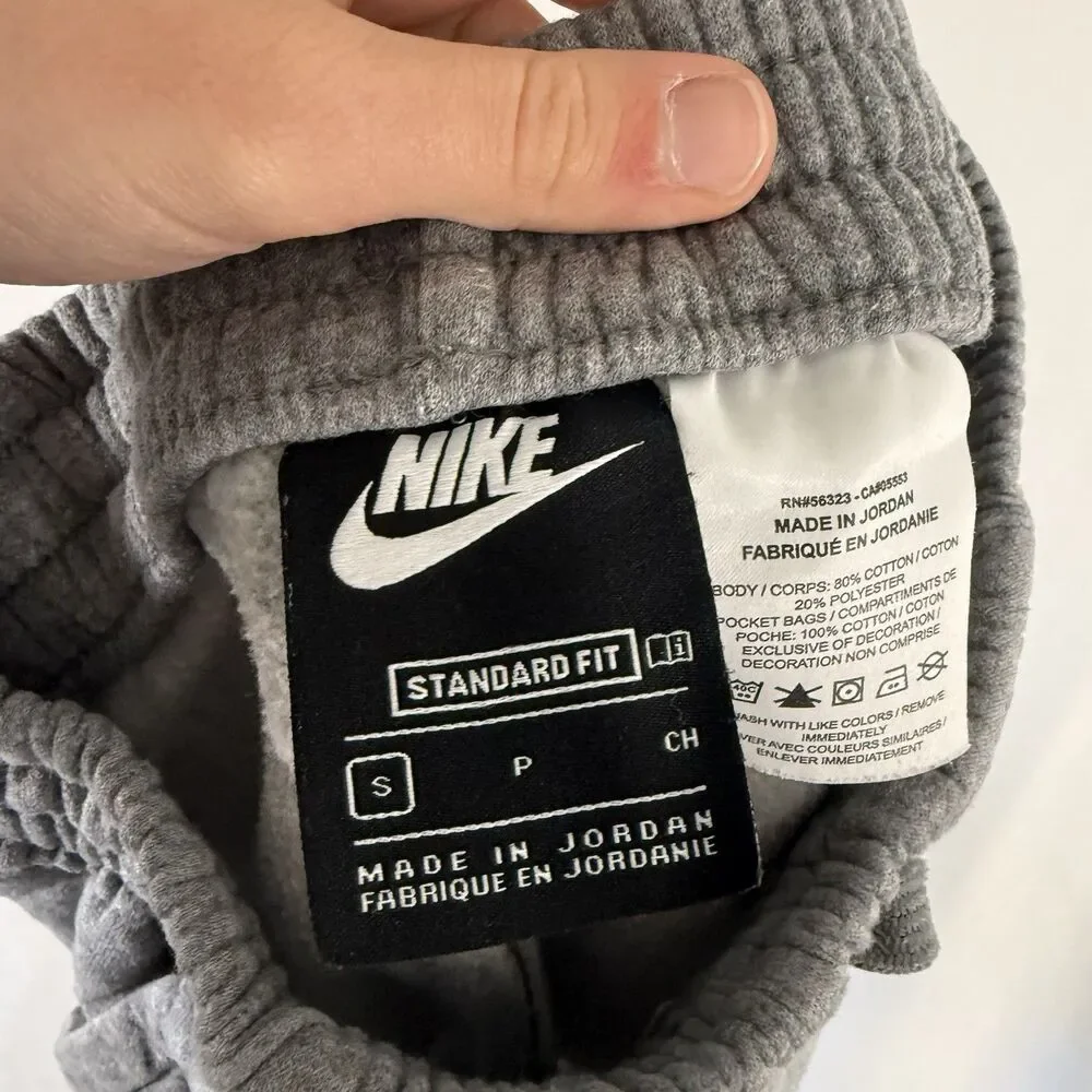 Nike Shorts Girls Small Grey Pull On Drawstring Pockets 4